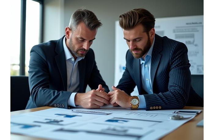 Consultor discutiendo estrategias con un pescador profesional