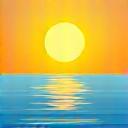 Sol brillante con reflejos en el agua de verano.